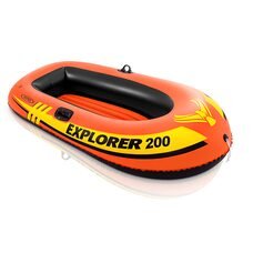 Полутораместная надувная лодка Intex 58330 Explorer 200, 185 х 94 см. 2-х камерная (М+)
