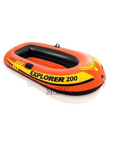 Полутораместная надувная лодка Intex 58330 Explorer 200, 185 х 94 см. 2-х камерная (М+)