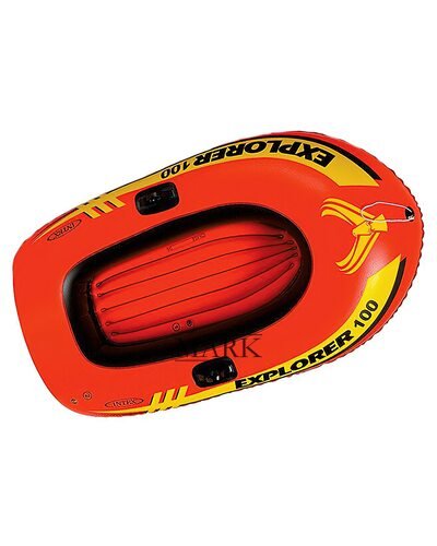 Полутораместная надувная лодка Intex 58330 Explorer 200, 185 х 94 см. 2-х камерная (М+)