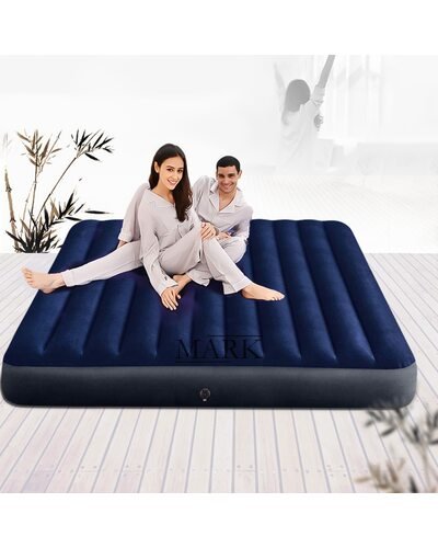 Надувной матрас Intex 64755 двуспальный 183 x 203 x 25 см, Синий (IGR24)