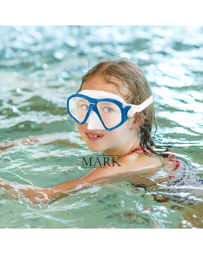 Маска для плавания Intex 55977, чёрный/синий