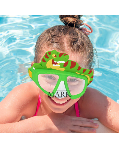 Детская маска для плавания Bestway 22064 «Динозавр», 3-8 лет