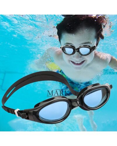 Детские очки для плавания 14+лет 55692 Черно-Синие (I24)