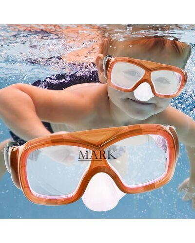 Детская маска для подводного плавания от 7 лет Bestway 22039 Оранжевая (I24)