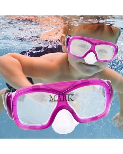 Детская маска для подводного плавания от 7 лет Bestway 22039 Розовая (I24)