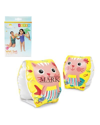 Надувные детские нарукавники для плавания 2шт Intex 56665"Котики" (I24)