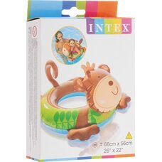 Дитяче надувне коло Intex 58221 "Звірятко" Мавпа (I24)
