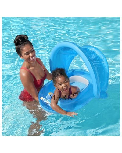 Детский надувной круг-плотик 1-2 год BestWay 34091 Голубой (I24)