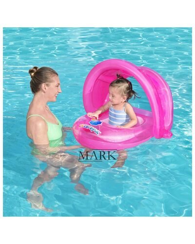 Детский надувной круг-плотик 1-2 год BestWay 34091 Розовый (I24)