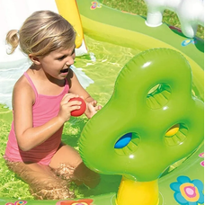 Дитячий надувний басейн-ігровий центр 290*180*104 см Intex 57154 "Мій сад" 450л