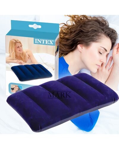 Портативная надувная подушка для путешествия и отдыха INTEX 68672 43*28*9см