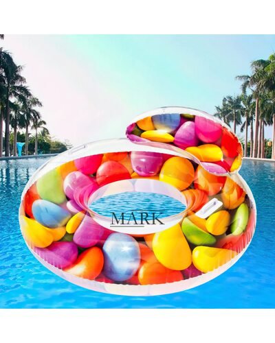 Надувной круг 43186 BESTWAY 117 см с ручками и спинкой/LM