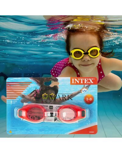 Очки для подводного плавания INTEX 55601 3-8 ЛЕТ Красный/LM
