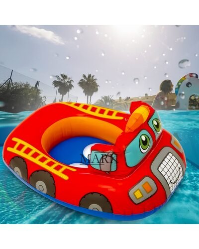 Детский надувной плотик для плавания Intex 59586 Красная машинка