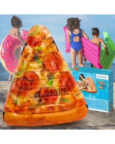 Пляжный нудовной матрас-плотик Intex 58752 "Пицца" 175 х145 см