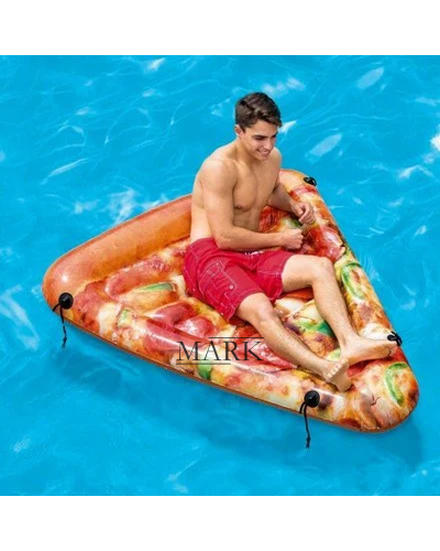 Пляжный нудовной матрас-плотик Intex 58752 "Пицца" 175 х145 см