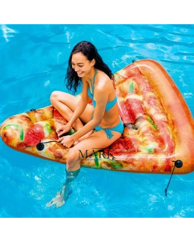 Пляжный нудовной матрас-плотик Intex 58752 "Пицца" 175 х145 см