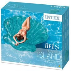 Пляжный надувной плот-матрас Intex 57255 "Морская ракушка" 191х191х25 см