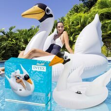 Надувной плот для купания Intex 56287 "Белый лебедь" 194x152x147 см