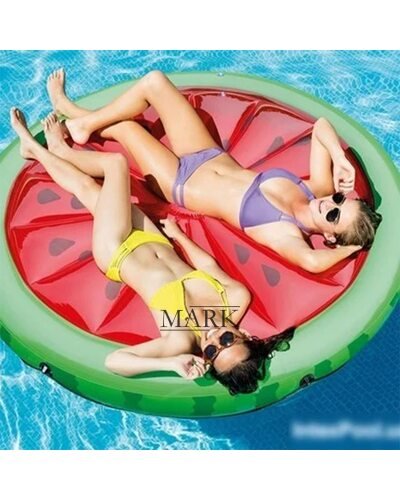 Пляжный надувной матрас-плотик для плавания Intex 56283 "Арбуз"