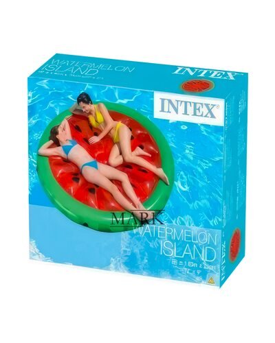 Пляжный надувной матрас-плотик для плавания Intex 56283 "Арбуз"