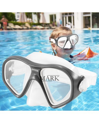 Детская маска для плавания с регулируемым ремешком Intex 55977 от 14 лет Серый (АТ)