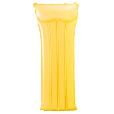 Надувний пляжний нейлоновий матрац із підголівником для плавання 59717 Жовтий