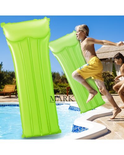 Надувной пляжный нейлоновый матрас с подголовником для плавания 59717 Зеленый