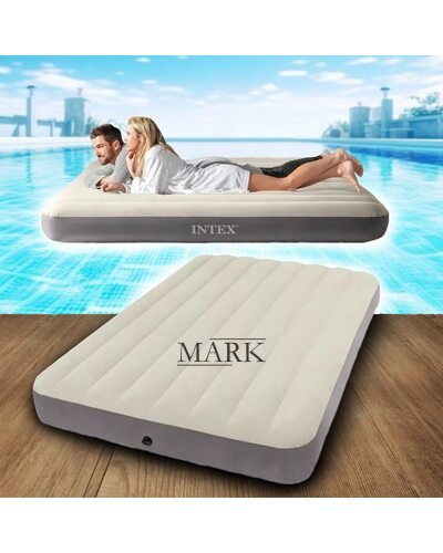 Двухместный велюровый надувной матрас 64102 Intex Deluxe Single-High (АТ)