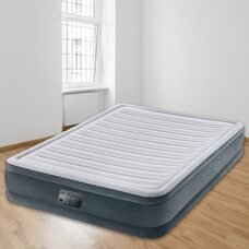 Надувная кровать-матрас Intex Comfort-Plush Mid Rise Queen 67770 L, встроеный электро насос