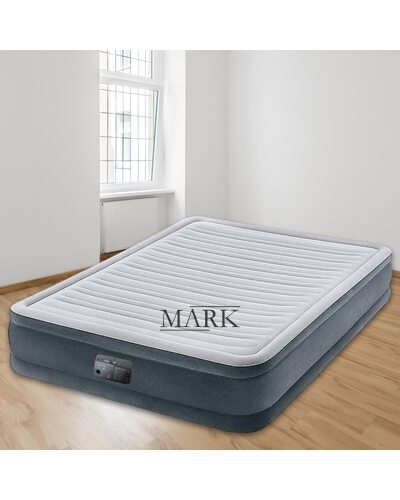 Надувная кровать-матрас Intex Comfort-Plush Mid Rise Queen 67770 L, встроеный электро насос