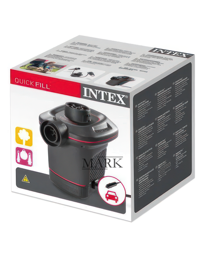 Электрический насос для надувания  от прикуривателя 12 v Intex 66636 (AT)